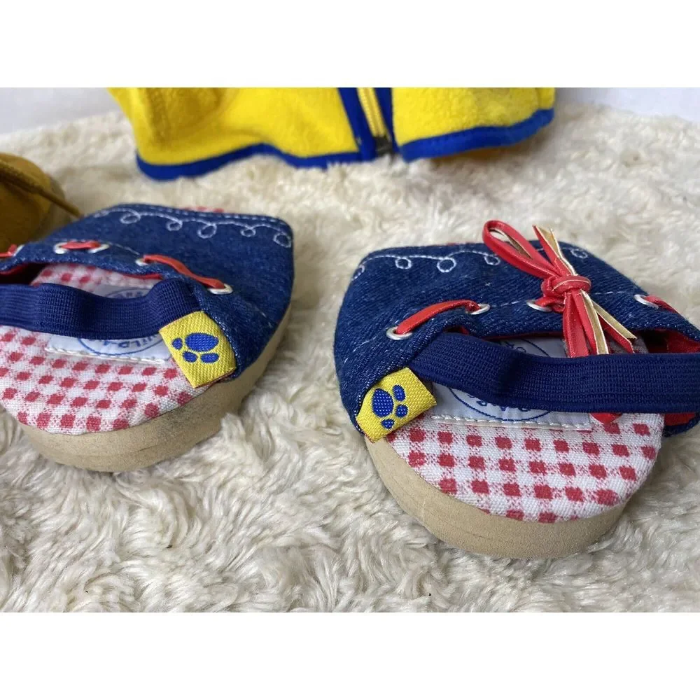 Build A Bear Clothes and‎ Shoes Jacket Dress 3 Pairs of Shoes EUC Plush HG3